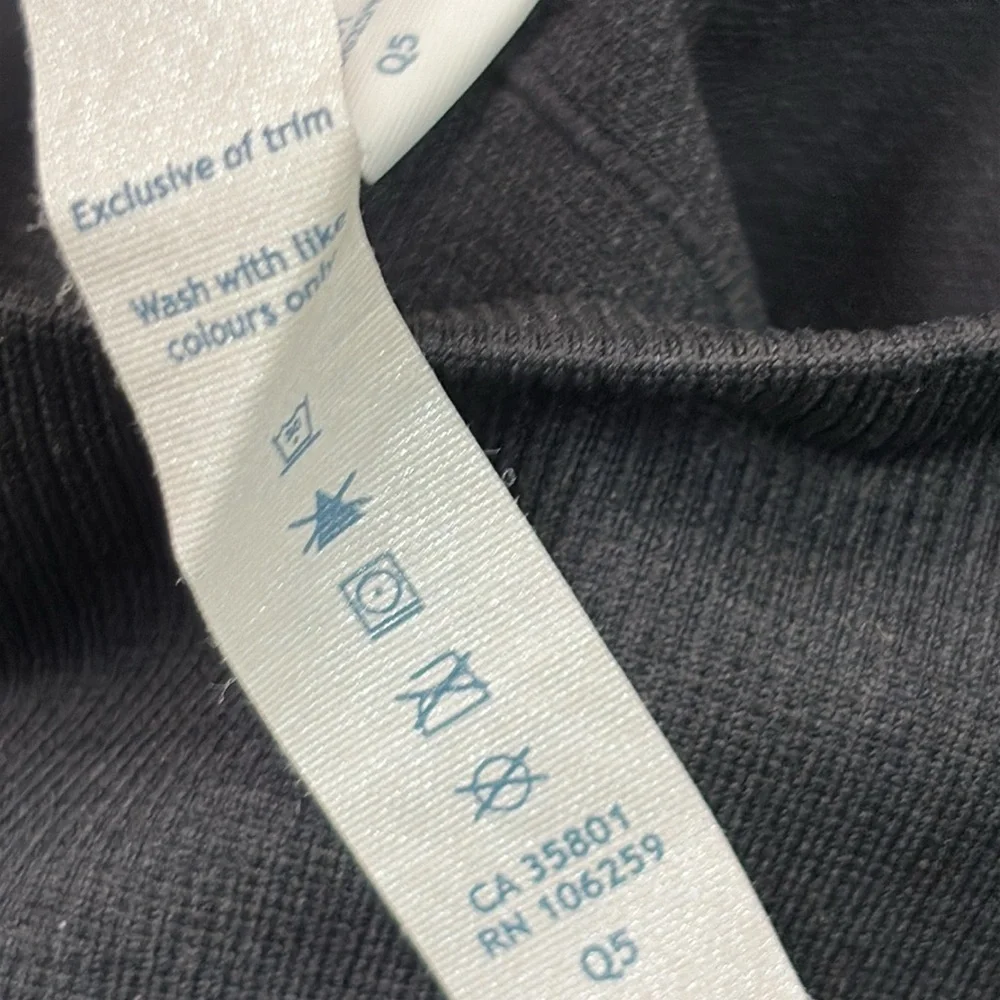 Lululemon Seamlessly Street Crop Pants -Heathered Black Size 6